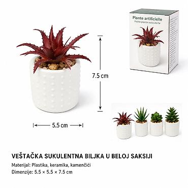 KMT Mala saksija sa sukulentom 702310 Dekorativna veštačka sukulentna