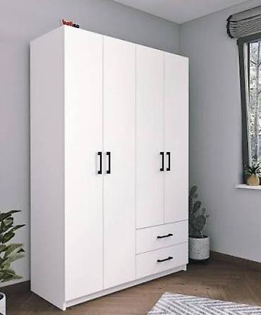 Dolablar: Yeni, 3 qapılı, Siyirməli, Ağ, Açılan, Düz dolab — 1