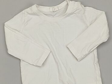 modna kiecka bluzki białe: Bluzka, 9-12 m, stan - Bardzo dobry