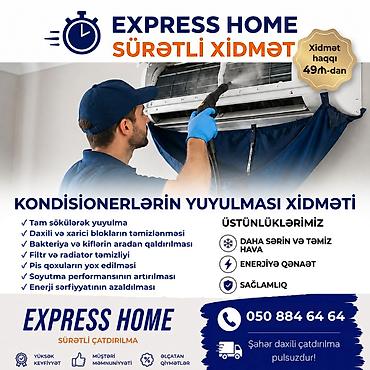 mega express: Kondisionerlərin yuyulması — 49 AZN-dən başlayan qiymətlərlə — 1