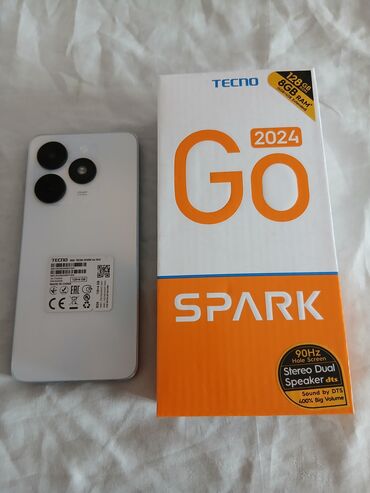 işdəmiş telfon: Tecno Spark Go 2024, 128 GB, İki sim kartlı