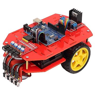 oyuncaq robot: Arduino Xətt İzləyən Robot Dəsti – 3 sensorlu, ucuz və istifadəsi asan — 1