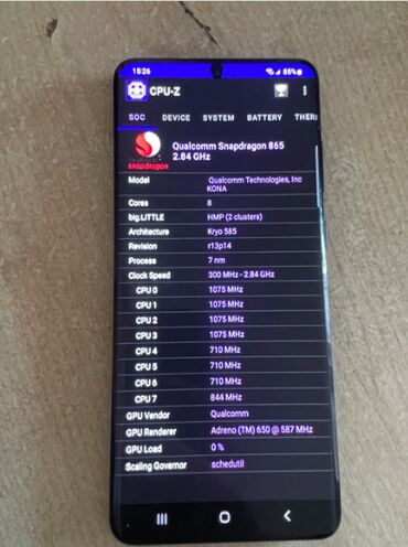 4s platasi: Samsung Galaxy S20, 128 GB, rəng - Boz, Face ID