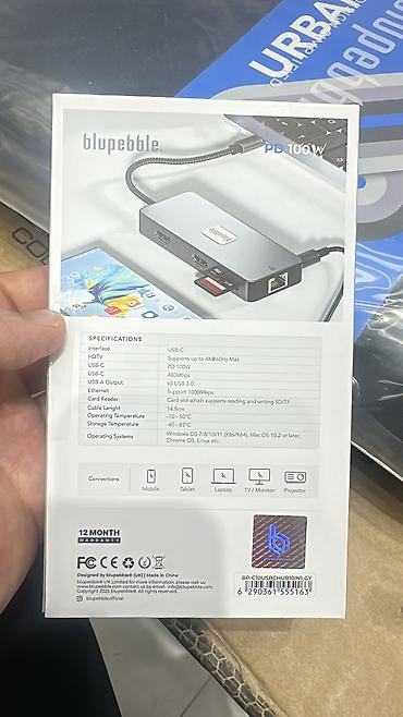 printer usb: BLUEEBLE C10 Multi Hub – 10‑u 1-də USB‑C genişləndirmə mərkəzi Əsas — 5