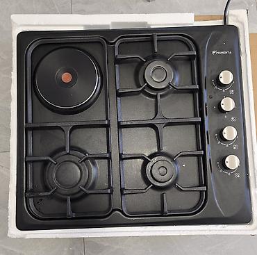Plitələr və bişirmə panelləri: Fiorenta qaz+elektr plitə paneli - 3 qaz ocağı + 1 elektrikli halqa — 1
