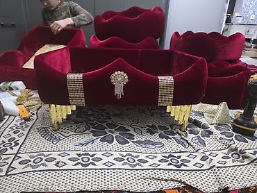 Зер буюмдар сакталуучу кутучалар: Роскошная декоративная подставка/корзина в бархатной обивке цвета — 1