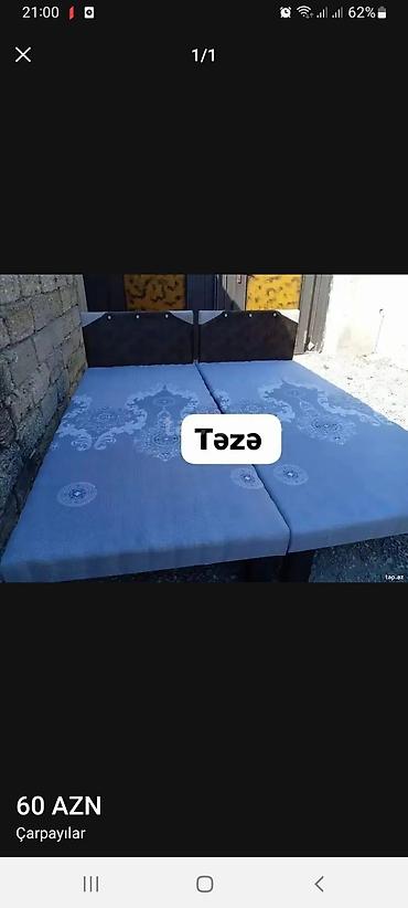 ucuz mallar: Təzə çarpayılar. 1 nəfərlik çarpayılar 60manat. 2 nəfərlik taxt — 4