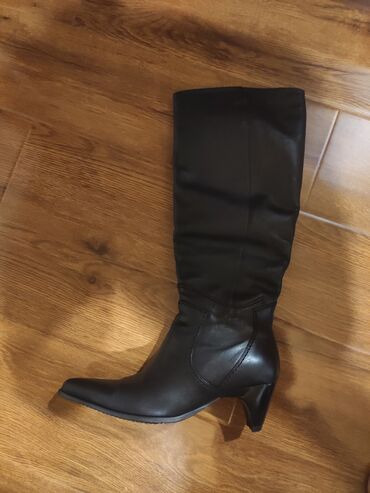 женская обувь зимняя: Сапоги, 37, цвет - Черный