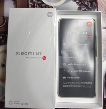 xiomi 9t: Xiaomi, 14T, Жаңы, 256 ГБ, түсү - Жашыл, 1 SIM, 2 SIM, eSIM