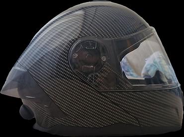 boks kaska: Crown Racing karbon dizaynlı motosiklet kaskı - Tip: Tam üzlü — 3