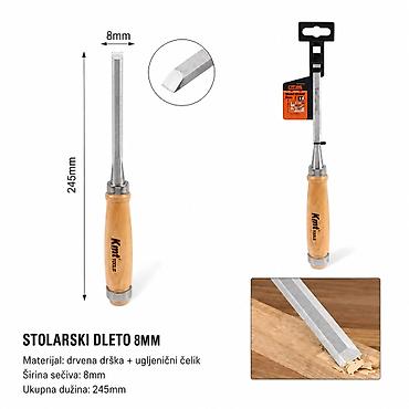 KMT drvena drška za drvo 8 mm – Kmt Style Opis: Praktična drvena