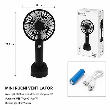 KMT MINI ručni ventilator 600792 Kompaktan i praktičan ventilator za