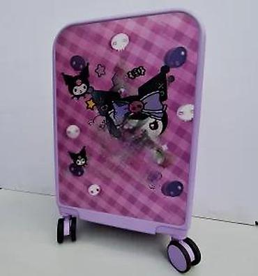 Rančevi, torbe i koferi: Dečji kofer na točkiće – Kuromi dizajn, ljubičasti - Šarmantan kofer — 20