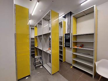 Stend vitrinləri: Metal stilajlar İstənilən ölçüdə metal stilajlar və dolablar — 11