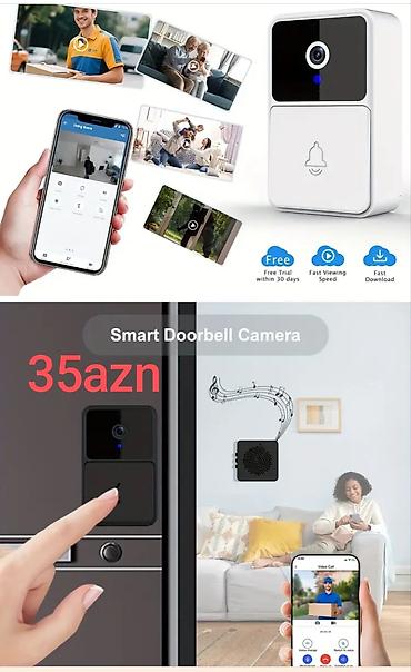 connect elaqe: Ağıllı təhlükəsizlik həlləri paketi 1) Smart Doorbell Camera – 35 AZN — 1