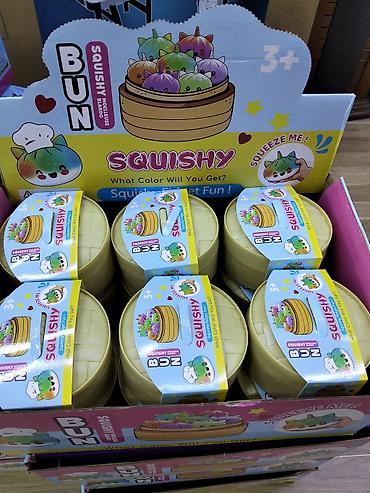 stress çarxı: Squishy Bun – Mystery Rainbow “Sugar Edition” seti squişilər təzə — 2