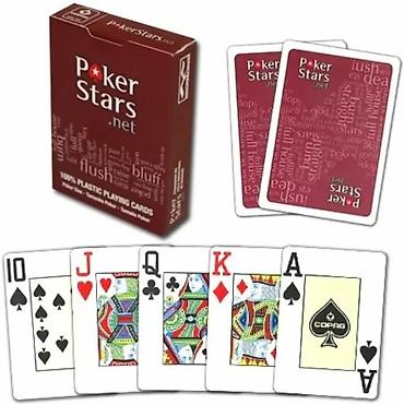cards: Пластиковые игральные карты PokerStars / Copag, покерный формат — 3