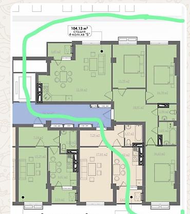 Продажа квартир: 3 комнаты, 104 м², Элитка, 3 этаж, Готовая ПСО (под самоотделку) at lalafo.kg — 10 Продажа квартир: 3 комнаты, 104 м², Элитка, 3 этаж, Готовая ПСО (под самоотделку) — 10