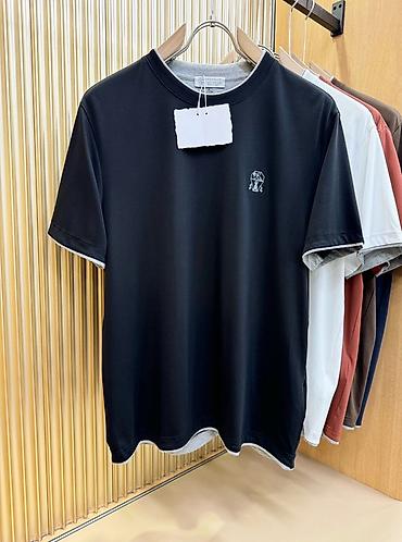 pull and: Мужская базовая футболка с коротким рукавом и круглым вырезом. - — 1