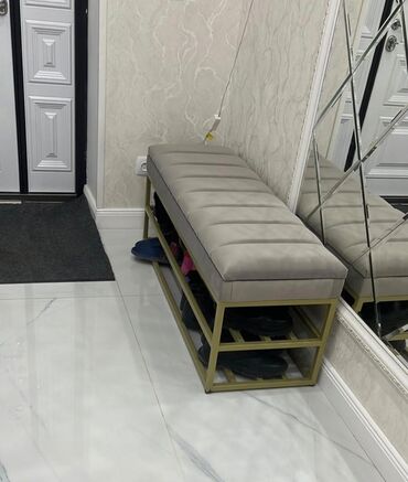 бу полки для обуви: Банкетка, С полками, Бесплатная доставка, цвет - Черный