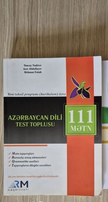 rm nəşriyyatı azerbaycan dili pdf: RM 111 metn kitabi,cox az istifade olunubici temizdir,metrolara