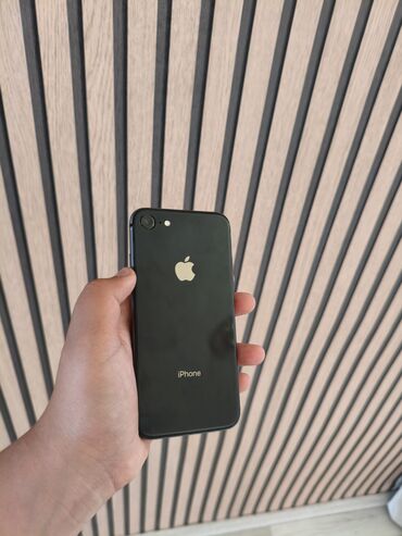 Apple iPhone: IPhone 8, 64 GB, Jet Black, Zəmanət, Simsiz şarj, Sənədlərlə