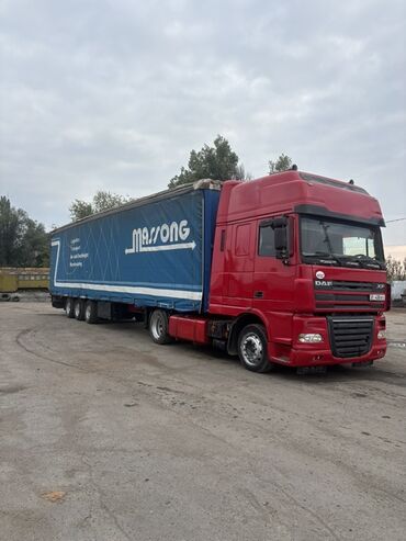 разбрасыватель навоза: Тягач, DAF, Шторный