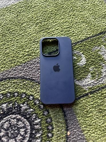 Чехол для iPhone 14Pro (вырез под блок камер Pro/Max), темно‑синий -