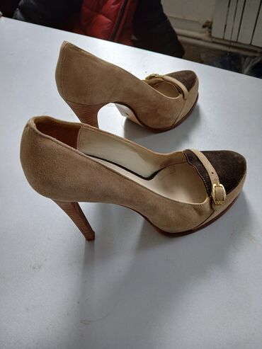 Tuflilər: Tuflilər, Ölçü: 39, rəng - Bej, İşlənmiş — 2