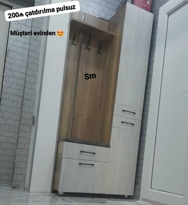 Dolablar: *Dəhliz dolabı 200Azn* ölçü en 90➖ hün 200➖der 40 ✔️Rəng seçimi var