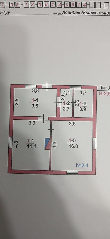 дом аламидин 1: 3 комнаты, 1500 м², 90 соток, Кызыл-Туу, Собственник — 3