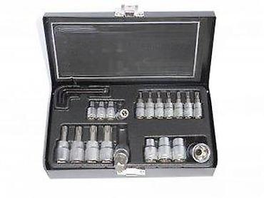 Setovi ručnog alata: Set bitova i nasadnih ključeva u koferu – Torx, imbus i Ribe (E) — 8