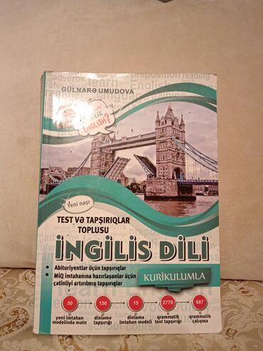 Kitablar, jurnallar, CD, DVD: MİQ, Abituriyentler üçün kitabı təzədir. Heç istifadə edilməyib. İçi