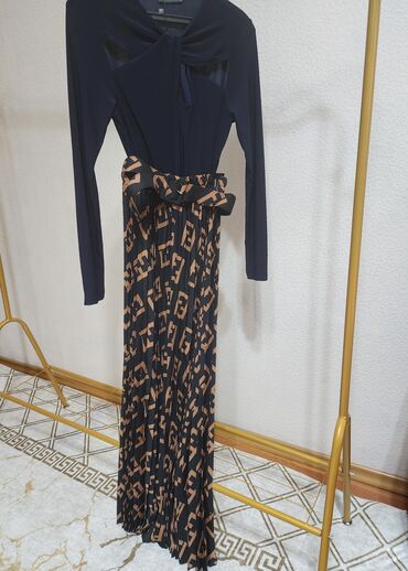 женская одежда вечерние платья: Вечернее платье, Длинная модель, С рукавами, M (EU 38)
