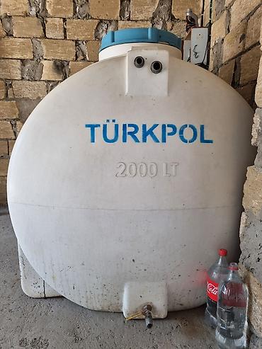 купить пластиковый бак для воды: Türkpol su çəni – 2000 litr işlənmiş içi izolesiyalı ünvan Maşdaga — 1