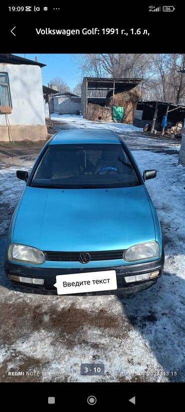 гольы 3: Volkswagen City Golf: 1991 г., 1.4 л, Механика, Бензин, Хетчбек