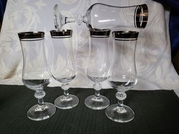 Ostali antikviteti: Case kristal 1960g+ za vino italijanske. Kristalne case,perfektne,sve — 5