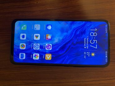 телефон fly fs504 cirrus 2: Honor 9X, 128 ГБ, цвет - Голубой, Сенсорный, Отпечаток пальца, Face ID