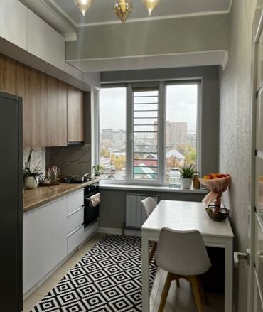 готовые квартиры в рассрочку в бишкеке 2020: 1 комната, 46 м², Индивидуалка, 6 этаж, Евроремонт