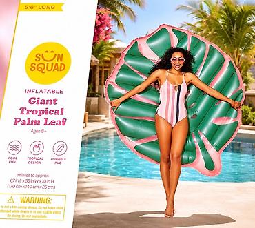 Бассейны: Надувной баллон плот Sun Squad “Giant Tropical Palm Leaf” - Размер — 1