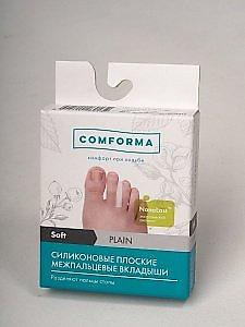 Вальгусные шины: Вкладыши силиконовые плоские межпальцевые Plain Soft С 2706 (пара) – — 2