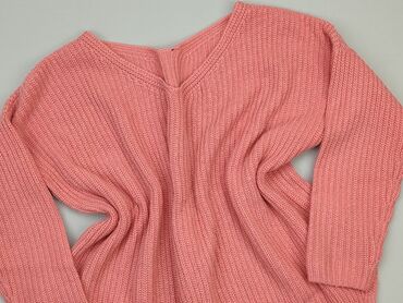 spódniczka w kratkę różowa: Sweter, L (EU 40), condition - Good