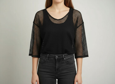 bluzki dla puszystych: Women's blouse, size One size