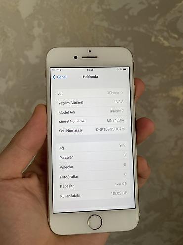 ipod classic 7: IPhone 7, 128 GB, Qızılı, Barmaq izi — 5