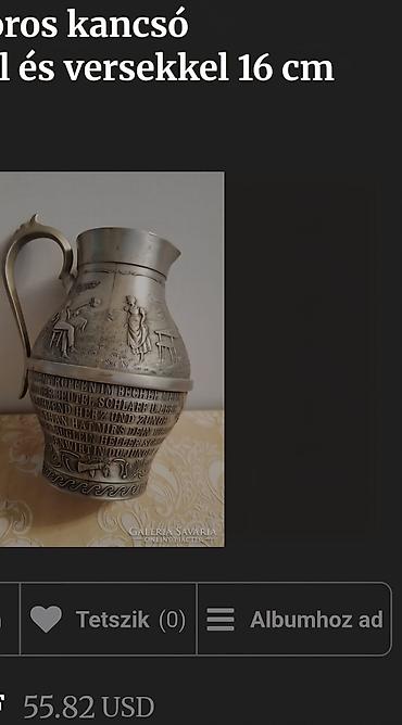 Other antiques: Bokal 95% kalaj Lorelaj Zinn Nemacka 1950g +. Bokal je napravljen od — 4