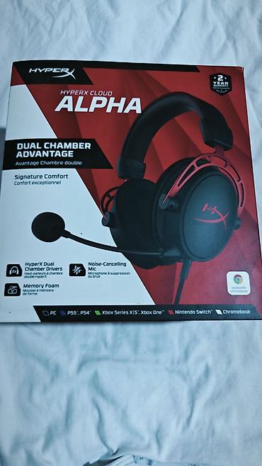 монитор aoc 27: Зымдуу гарнитуралар, HyperX, Жаңы, түсү - Кара — 1