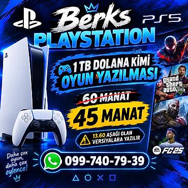 iphone 2016 se: PS5 üçün oyun yazılması xidməti - Konsolda 1 TB həcm dolana qədər — 1