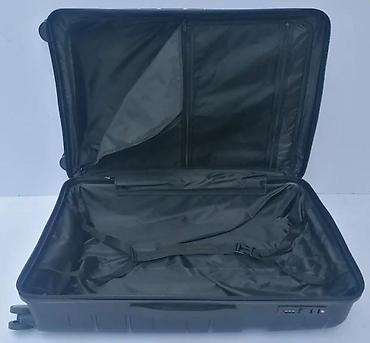 Putni koferi i torbe: Tvrdi kofer za putovanja – crni, veliki format - Materijal: čvrsta — 1