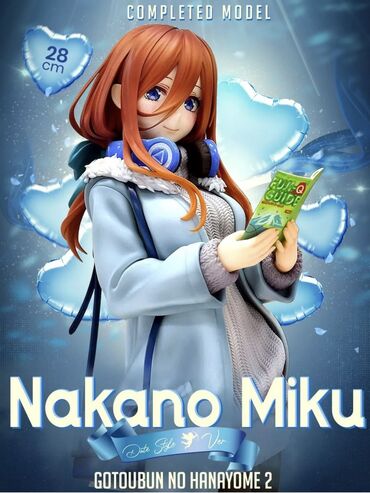 игрушки для ванны: Эксклюзивная и красочная аниме фигурка Nakano Miku Date Style Ver.