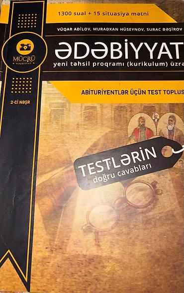 Testlər: Mücrü Nəşriyyatı – Ədəbiyyat üzrə abituriyentlər üçün test toplusu - — 2